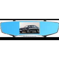 5” Dual Lens HD 1080p 170° Wide Angle Rearview Mirror  Car DVR 